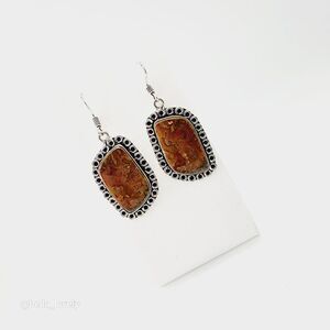 Jasper Handmade Drop Dangle Earrings Jewelry 1.8"
